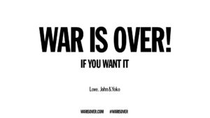 WAR IS OVER!